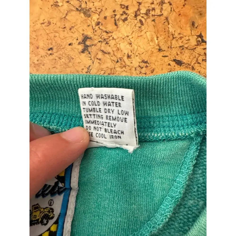 Vintage Green and White Striped Sweatshirt - Picture 8 of 10